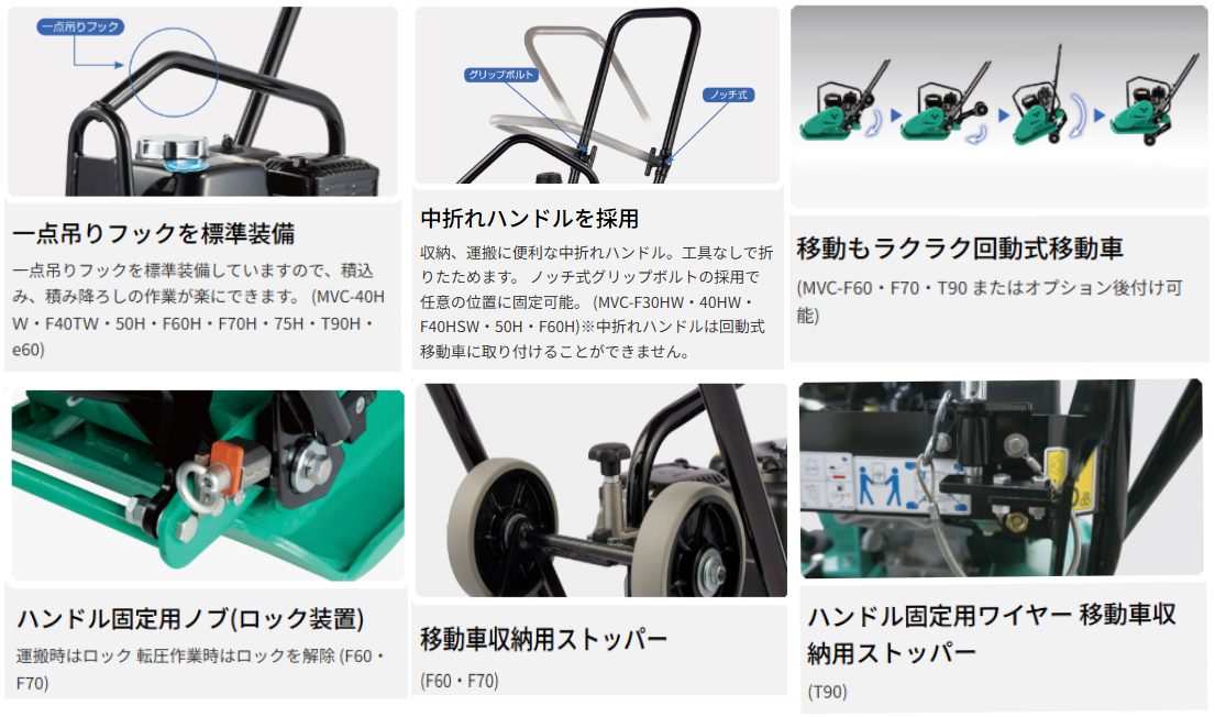 プレート 三笠産業 MVC-50HT 転圧機 62kg 水タンク付 MIKASA 建設機械 メーカー直送 プレートコンパクター | MVC-50H | 三笠産業 | 小型建設機械 | Mikasa