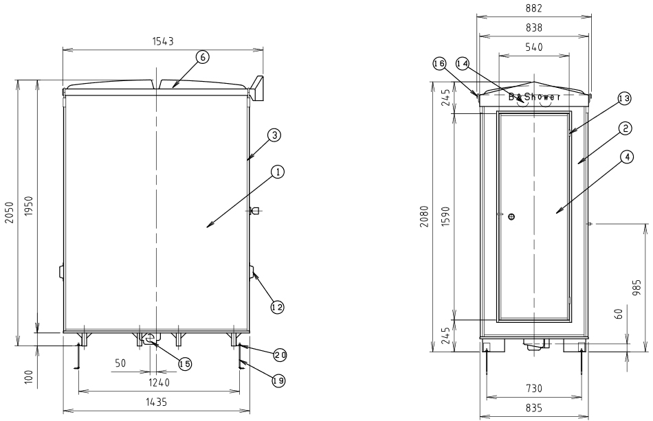 最大81％オフ！ 仮設トイレなら建設 ラッシュハマネツ シャワーユニット 正面扉 FS2-20S 仮設シャワーユニット 屋外シャワー 簡易シャワー  ハネマツ