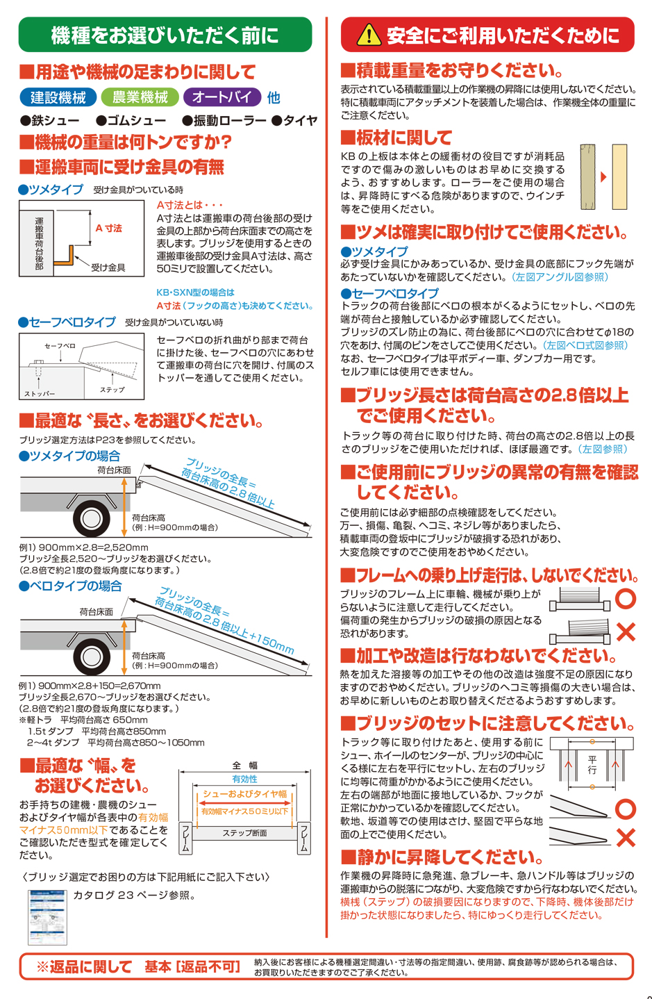 昭和ブリッジSBA型 アルミブリッジ (ツメタイプ) 最大積載0.5t[SBA型