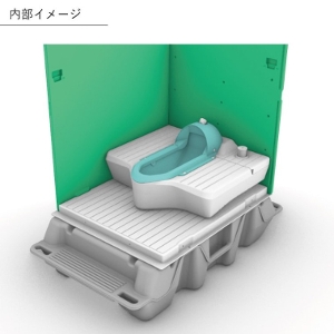 中古美品。極上和式販売美品旭ハウス工業仮設トイレ 。 旭ハウス工業 仮設トイレ ペダル式軽水洗 AUG-1J+BC37N 和式