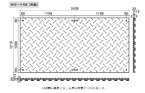 �~�@W�{�[�h48�@���ʁ@ 1219mm �~2438mm �~20mm�@ WPT �E�b�h�v���X�`�b�N�e�N�m���W�[