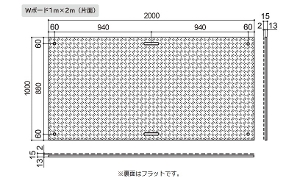 �~�@W�{�[�h1m�~2m�@�Жʁ@ 1000���� �~2000���� �~15mm�@ WPT �E�b�h�v���X�`�b�N�e�N�m���W�[