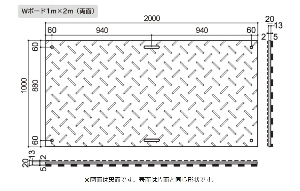 �~�@W�{�[�h1m�~2m�@���ʁ@ 1000���� �~2000���� �~20mm�@ WPT �E�b�h�v���X�`�b�N�e�N�m���W�[